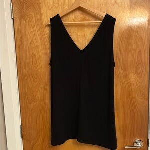 Only Child - Elegant Black Sleeveless Tunic Top